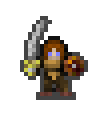 Albie wearing equipped gear