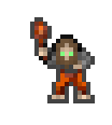 Arbus wearing equipped gear