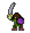 Benaiah wearing equipped gear