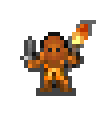 Firefiend wearing equipped gear