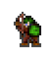 Froggy wearing equipped gear