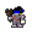 Grimevil wearing equipped gear