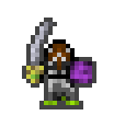 Grimmortal wearing equipped gear