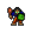 Grishka wearing equipped gear