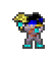 Kei wearing equipped gear
