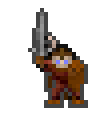 Kneg wearing equipped gear