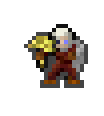 Merick wearing equipped gear