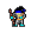 Minloch wearing equipped gear