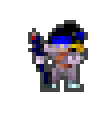 Mythurin wearing equipped gear