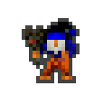 Sakener wearing equipped gear