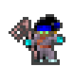 Swordbegon wearing equipped gear
