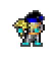 Yellowed wearing equipped gear