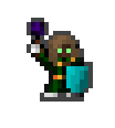 bluewood wearing equipped gear