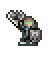 casty wearing equipped gear