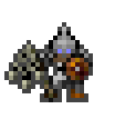 crusher wearing equipped gear
